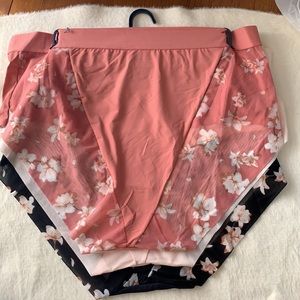 NWT Vince Camuto 3Pk Floral Mesh Brief Panties